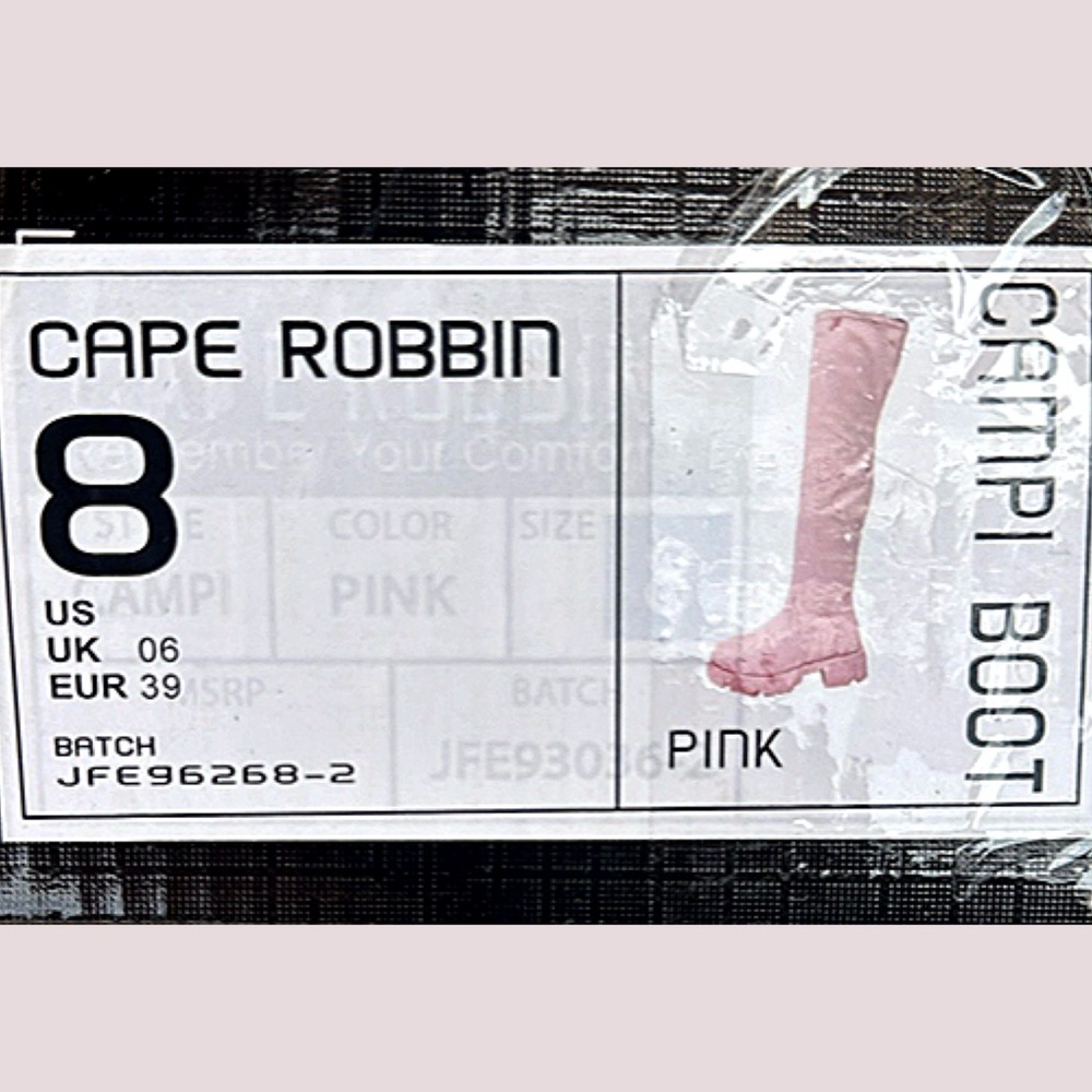 NWT Cape Robbin Pink Over-the-Knee Boots Sz 8 & 9 - Picture 8 of 8